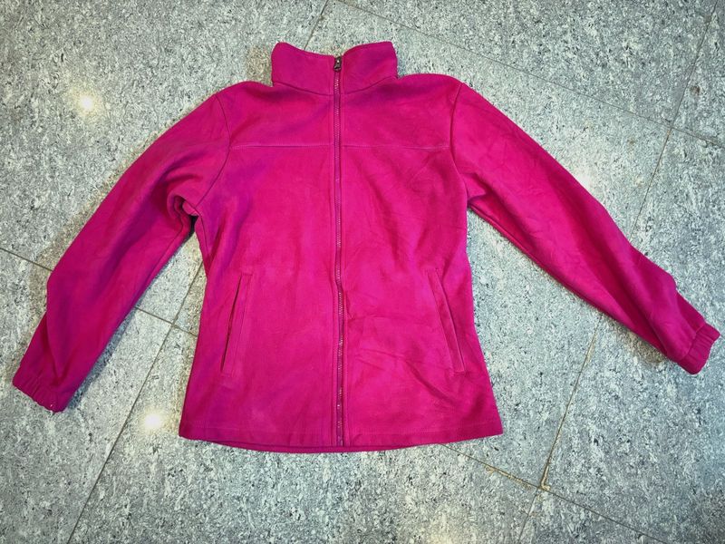 Pink Fleece Zip-Up Jacket