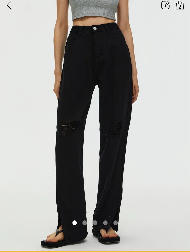 Urbanic Ripped Black Jeans