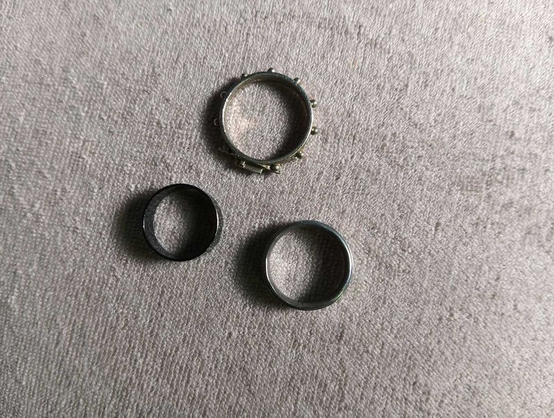 Set Of 3 Men Rings