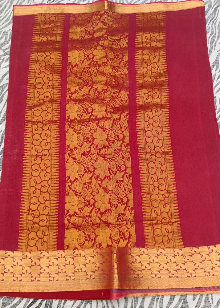 red colour pattu saree