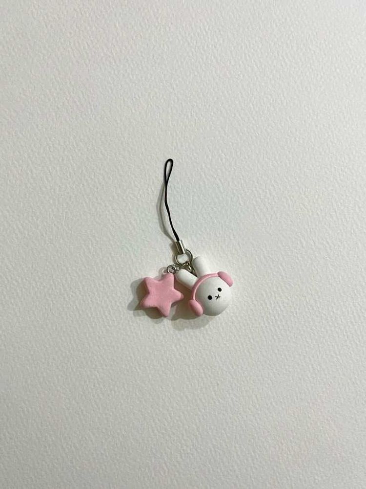 Cute Bunny Phone Charm
