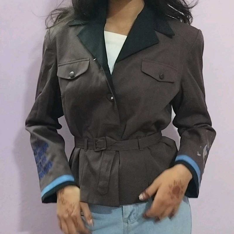 Belted Blazer Jacket