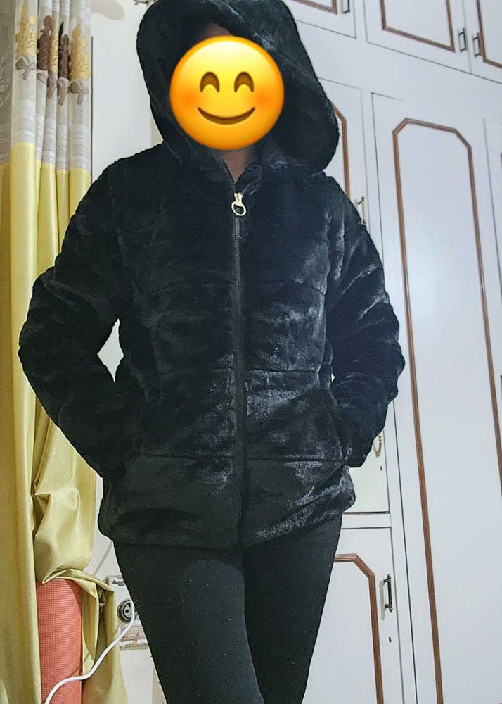 Chemistry Classy  Black Fur Jacket