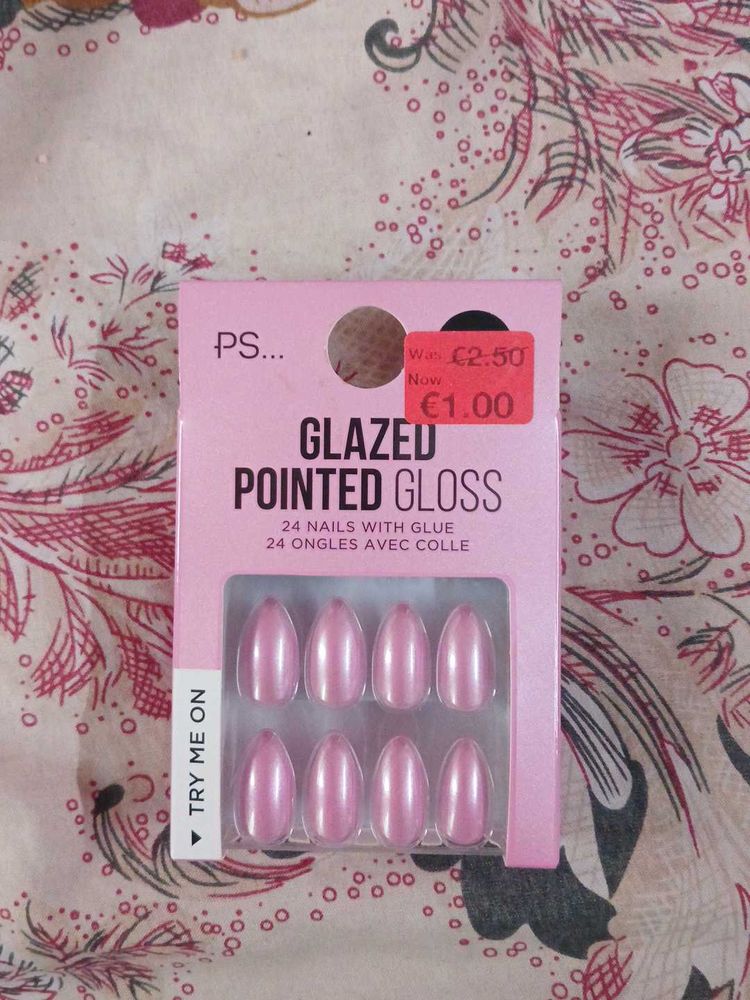 PS... Glazed Pointed Gloss Nails