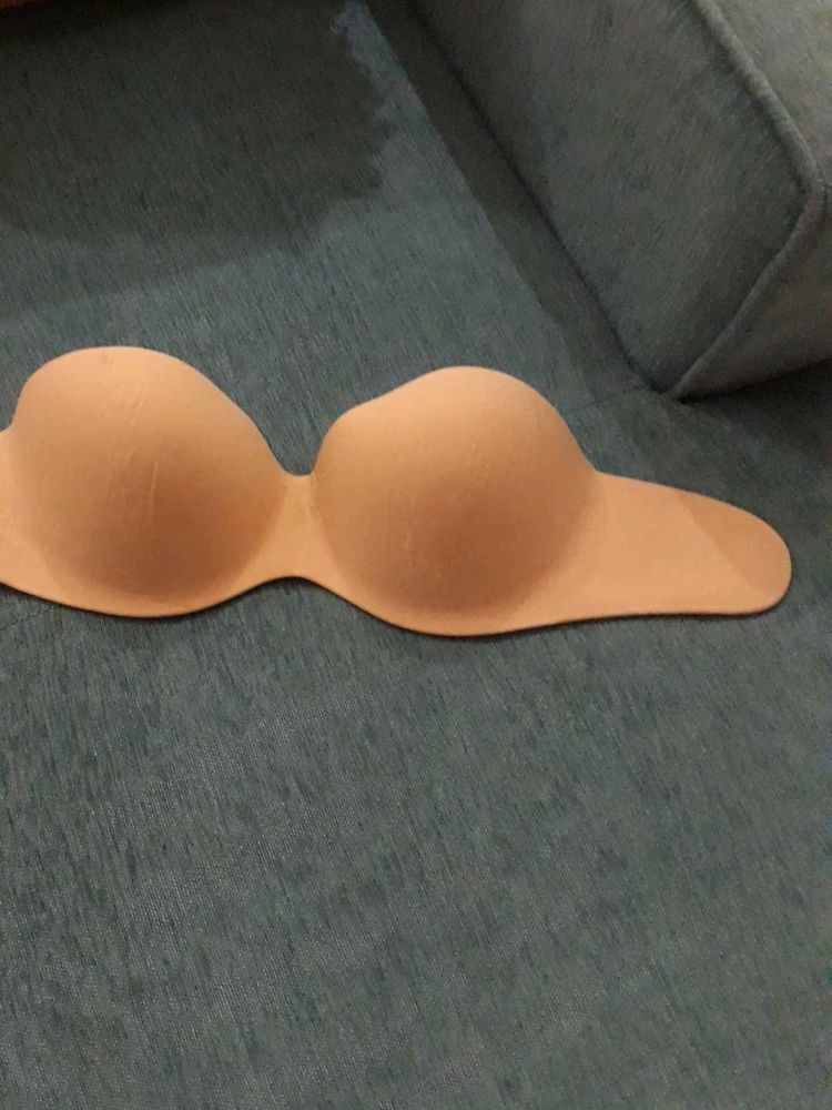 Nude Strapless stickon Bra