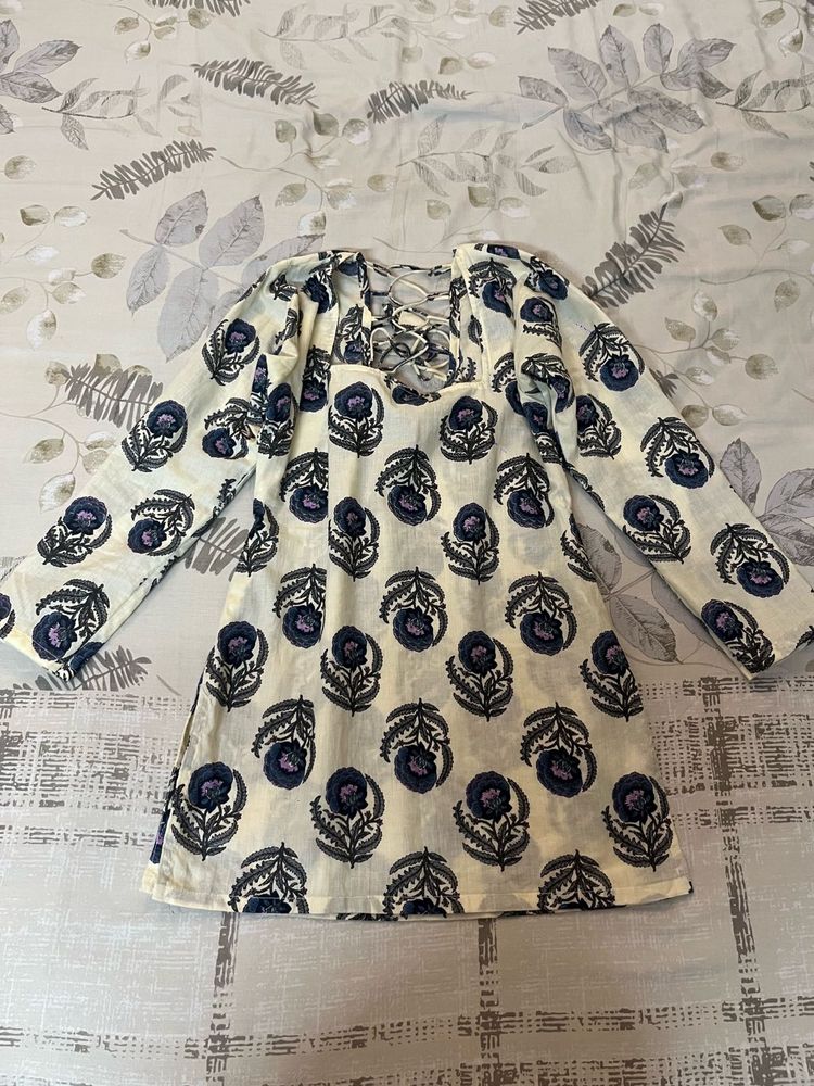 Floral Print short kurti