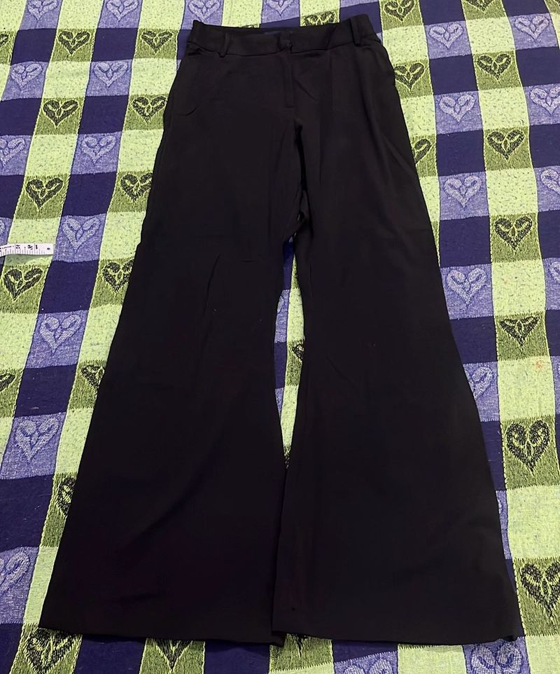 Black Flared Leg Pants