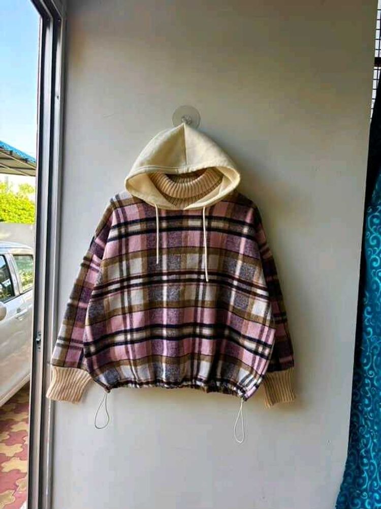 Plaid Hoodie Sweatshirt