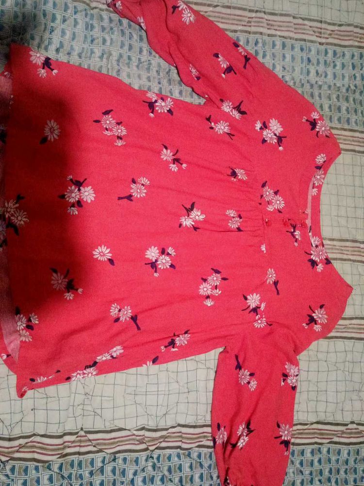 Floral Print Long Sleeve Top