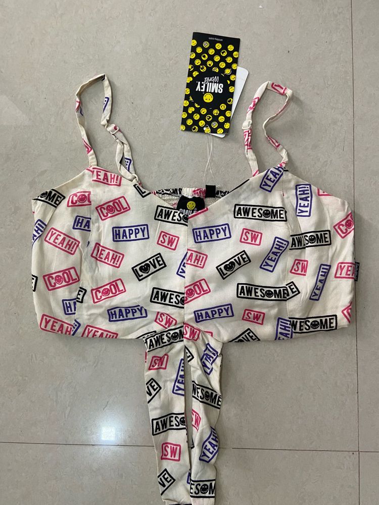 Smiley World Crop Top