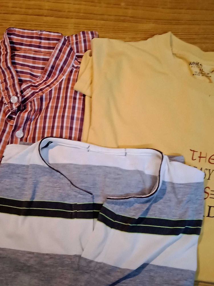 Combo of Tshirts and Shirts + Freebie Tshirt