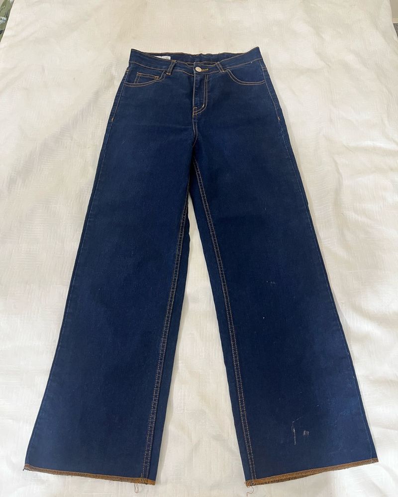 Wide Leg Denim Jeans
