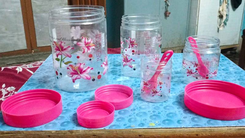 Floral Kitchen Canister Set Of 4