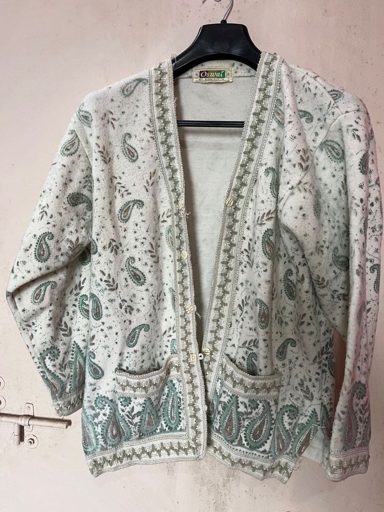 Vintage Oswal Paisley Cardigan