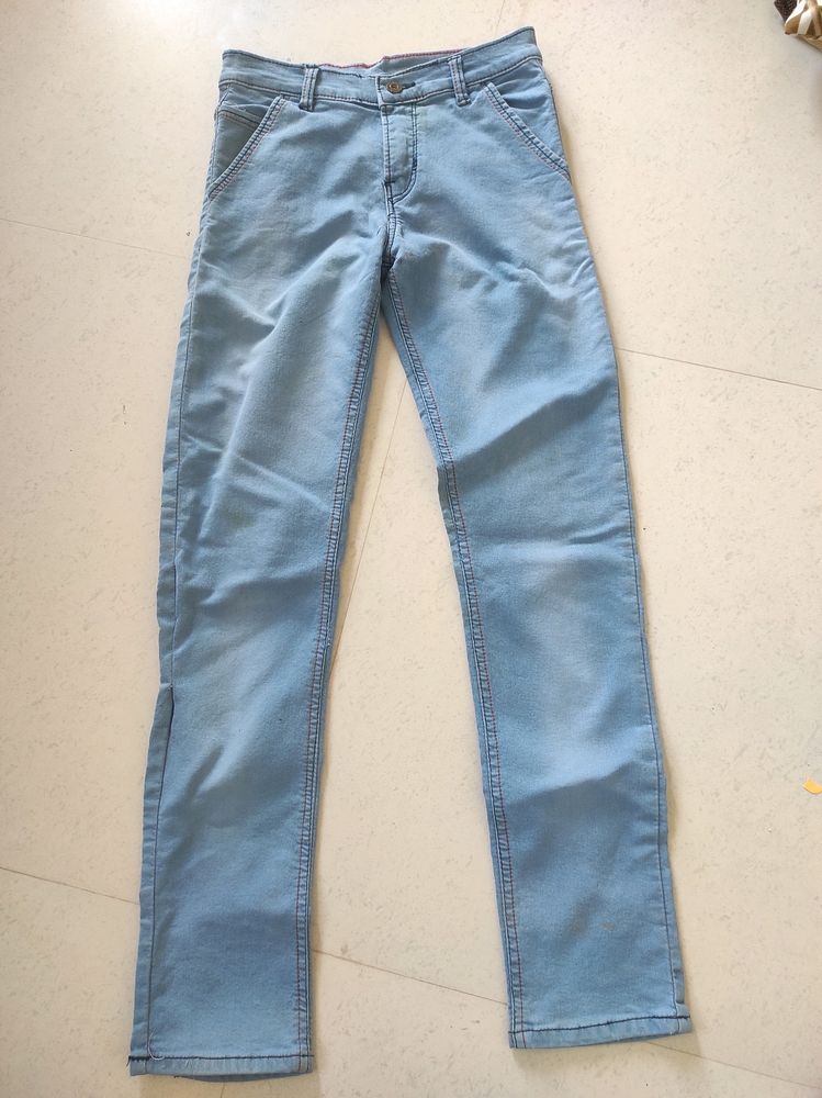 light blue jeans