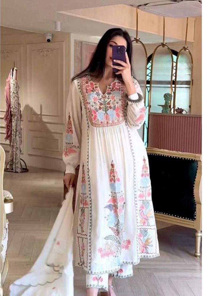 Elegant Embroidered Kurta Set