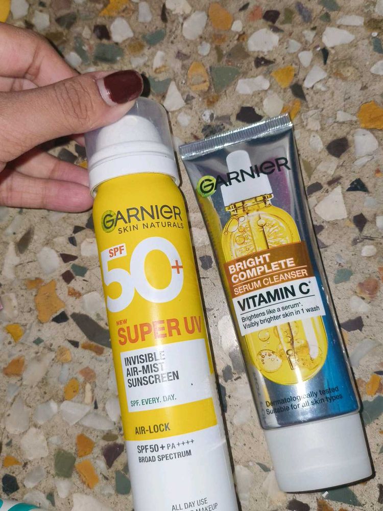 Garnier Sunscreen &amp; Cleanser