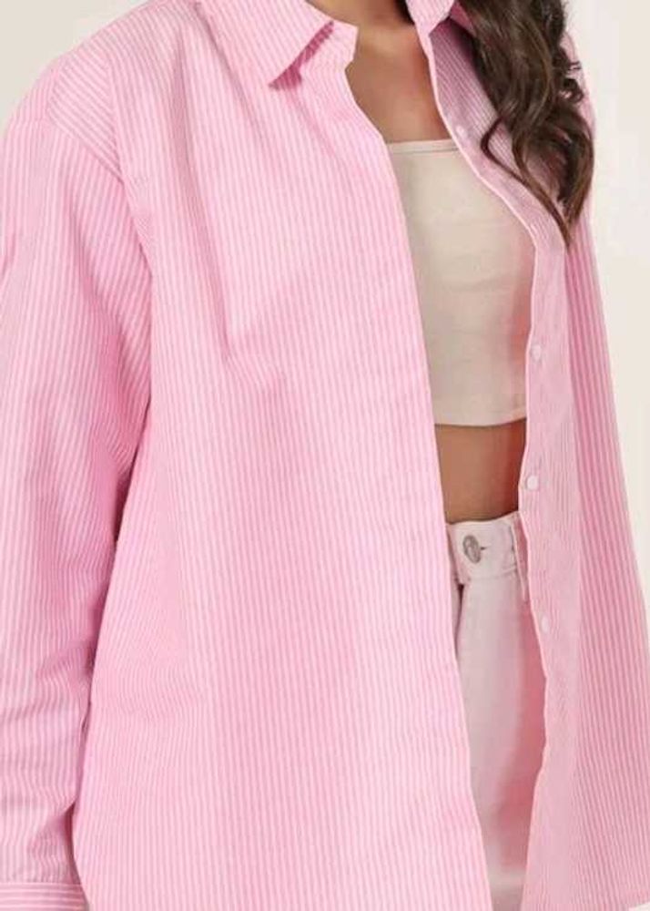 Pink Striped Shirt