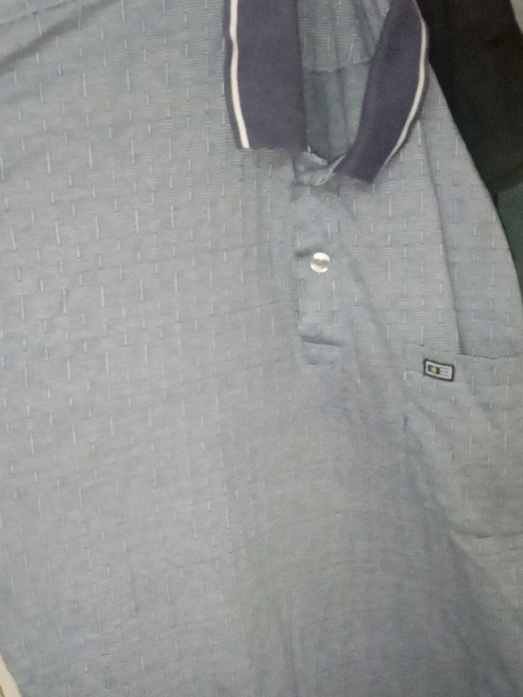 Blue Patterned Shirt