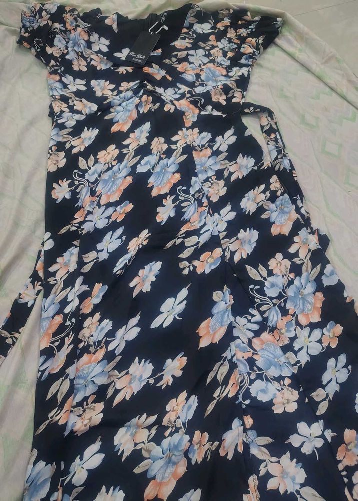 Floral Wrap Dress