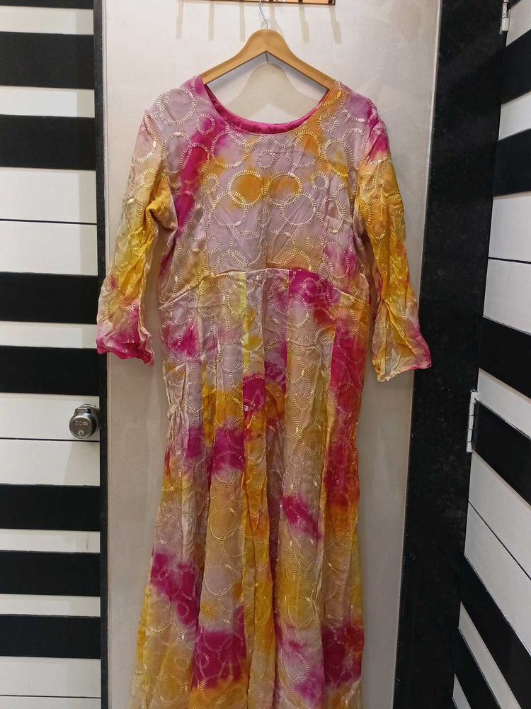 Multi colour gown