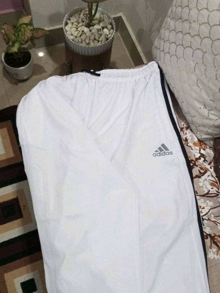Adidas White Track Pants