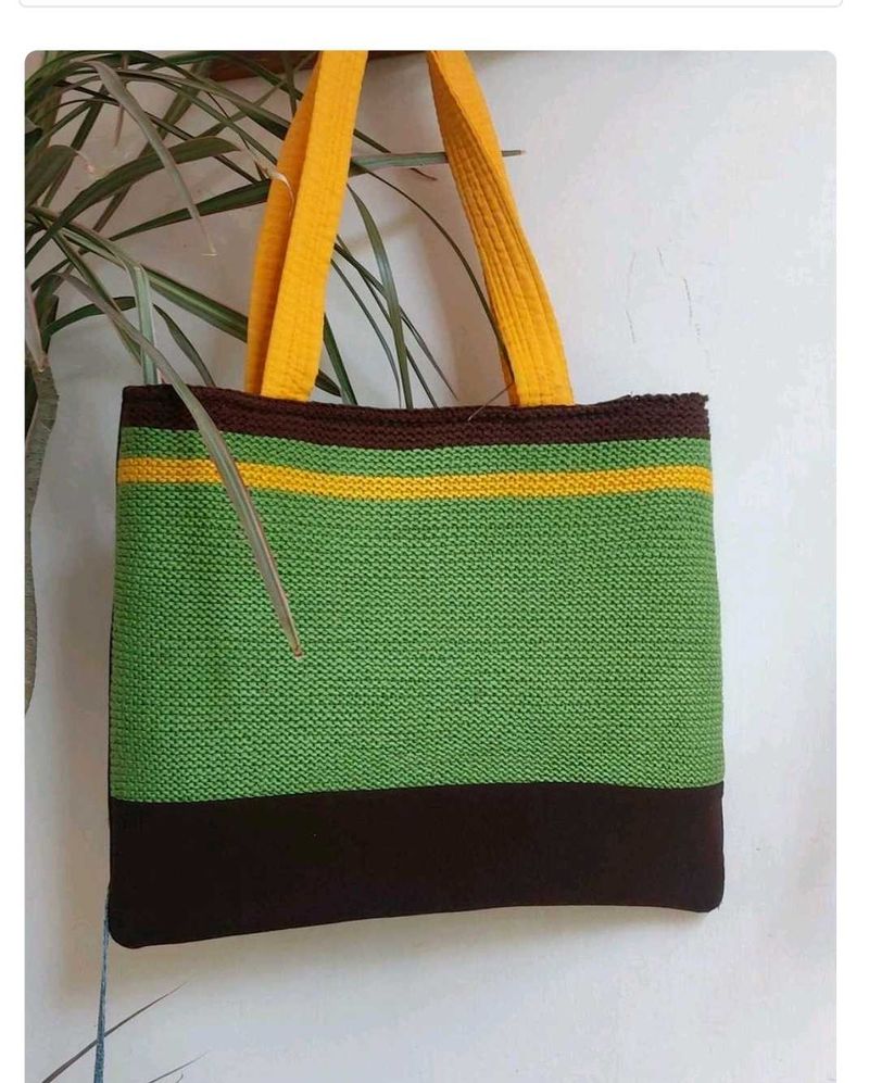 Knitted Trendy Tote Bag