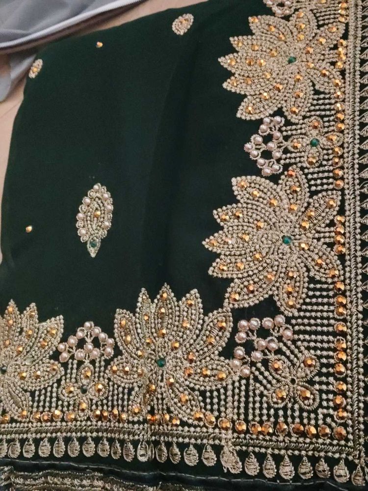 Elegant Green Saree