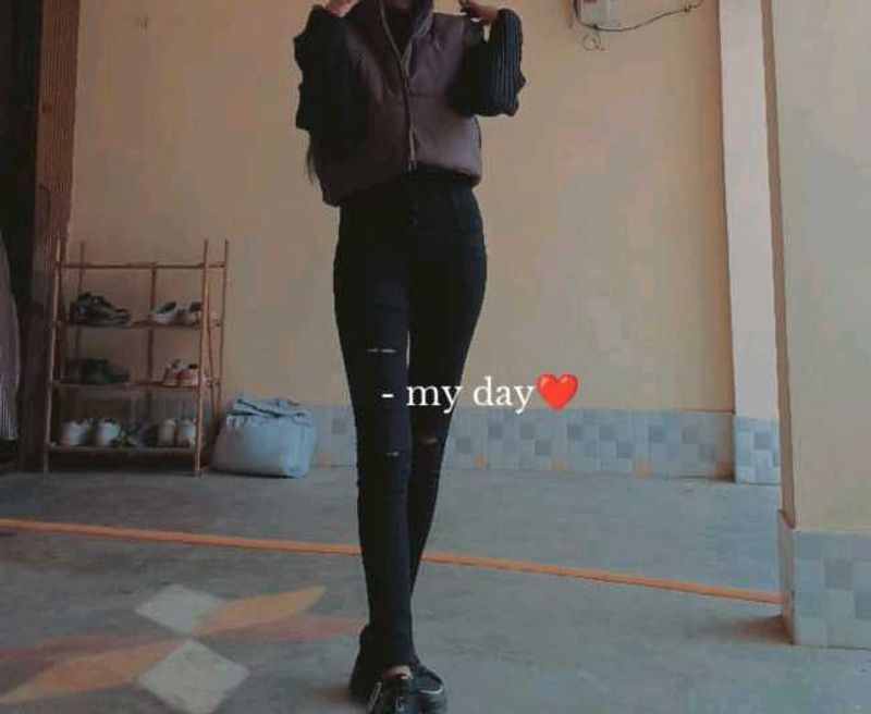 High Waist Black Jeans