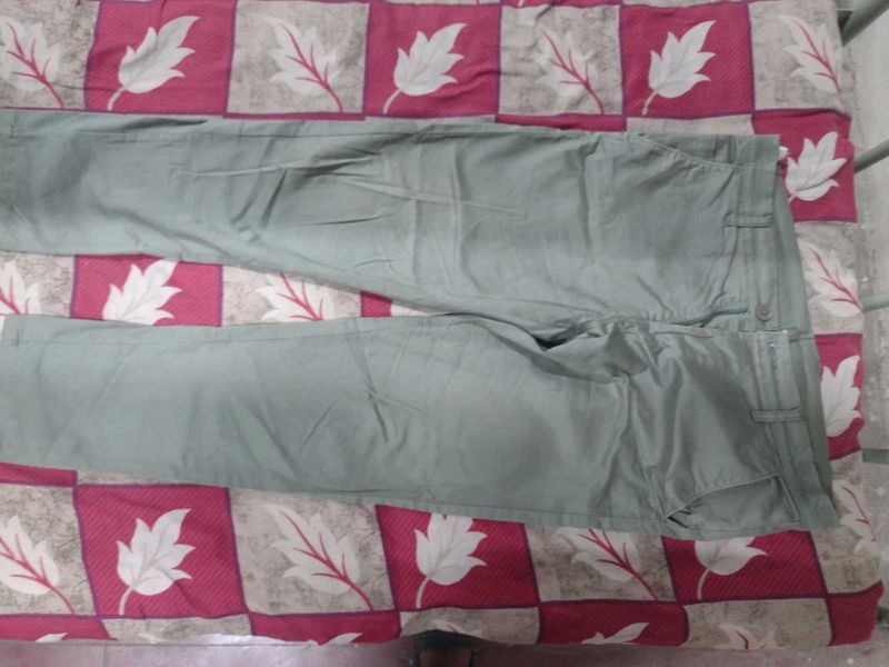 Green Casual Pants