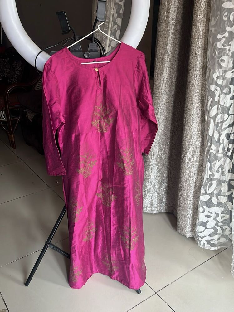 cotton silk kurti