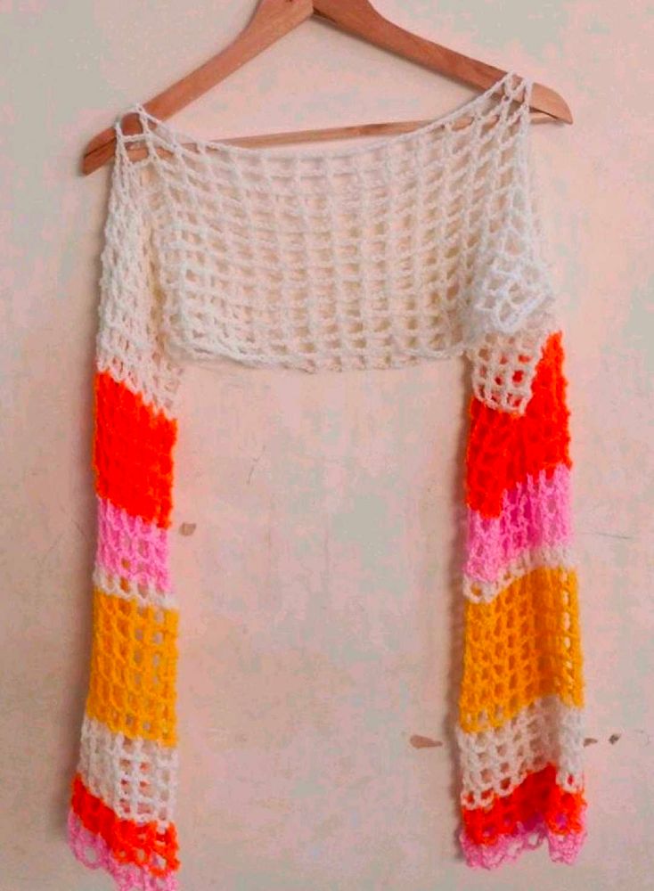 Handmade Multi Colour Shrug Sleeves