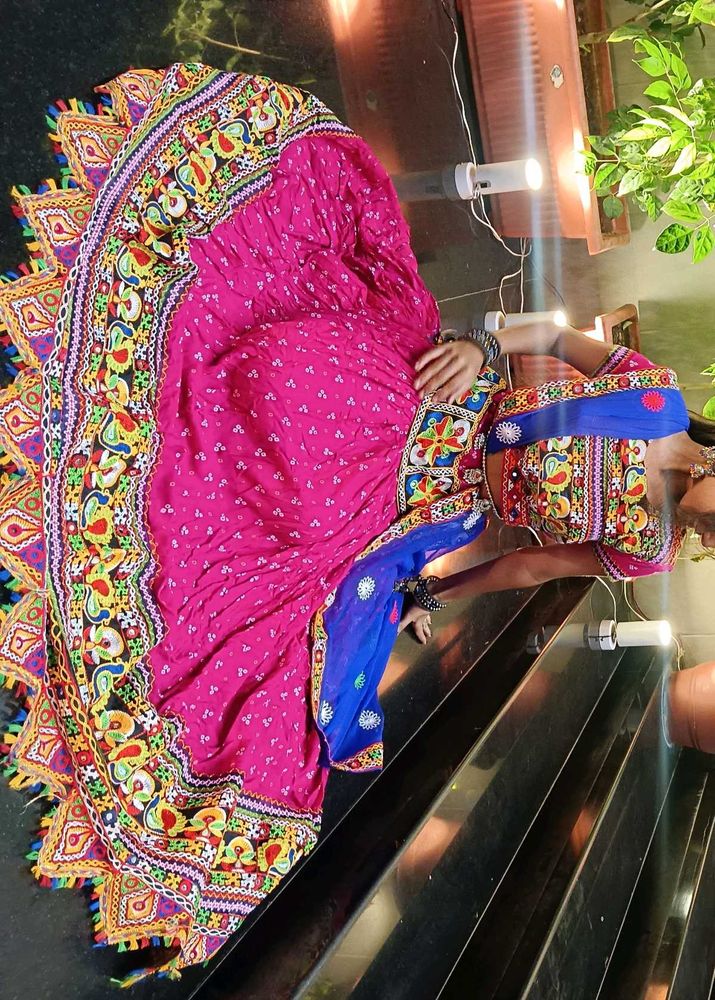 Colorful Embroidered Lehenga Choli Set