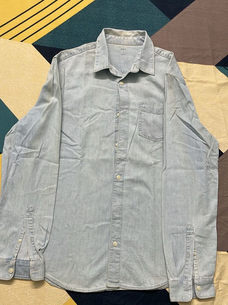 Marks &amp; Spencer Light Blue Shirt.