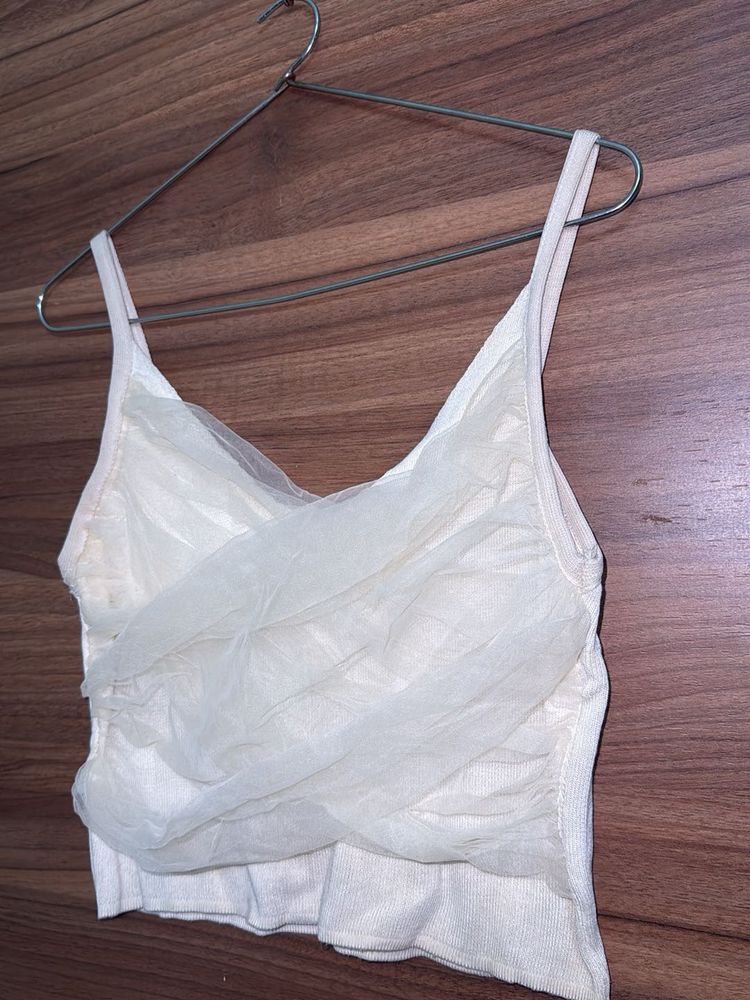 Elegant White Sleeveless Top