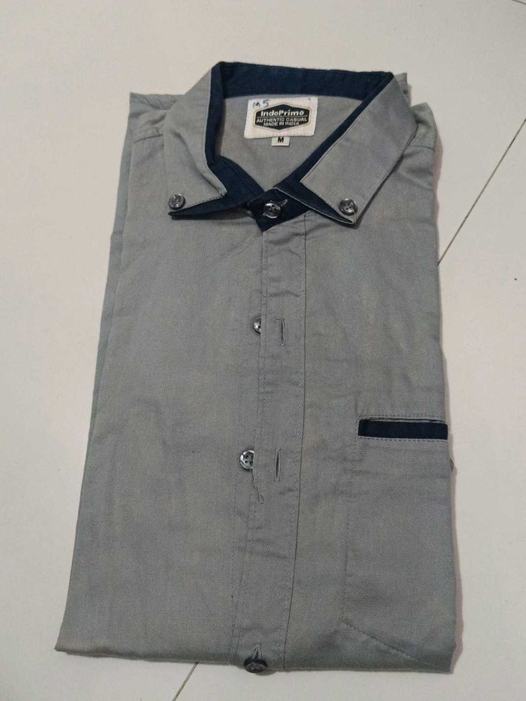 Gray Casual Shirt