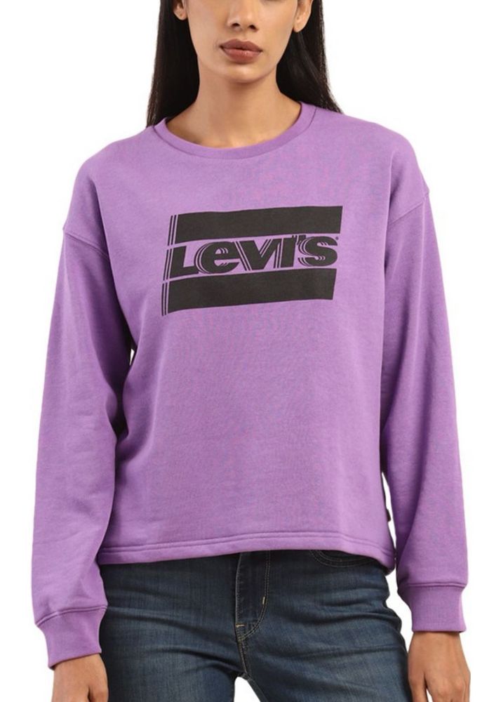 Levi&#39;s Purple Graphic Sweatshirt