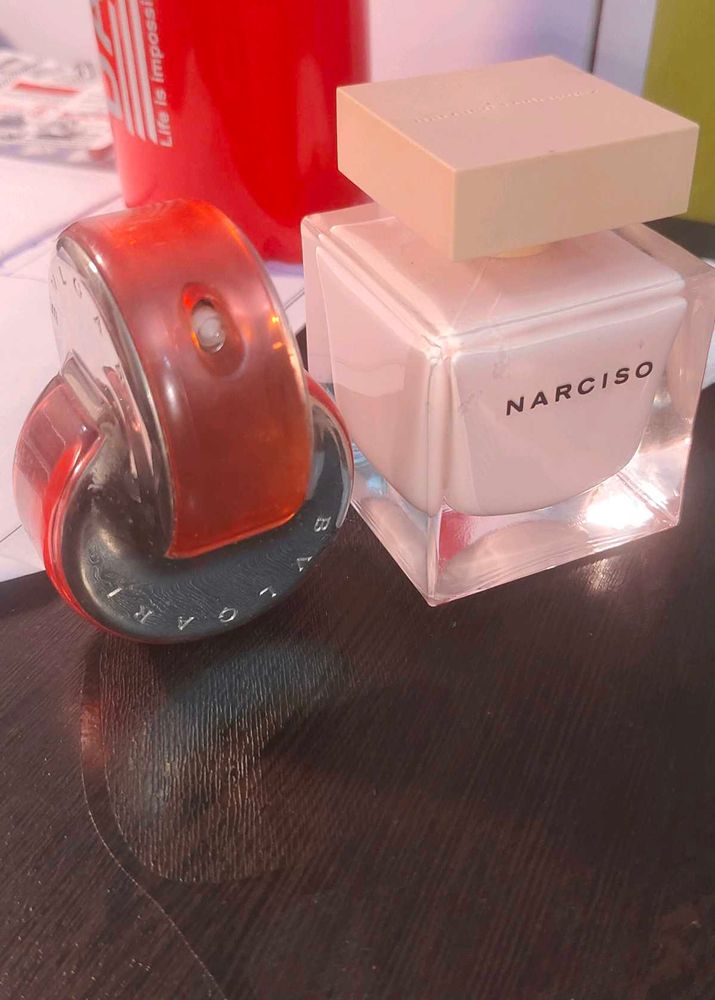 Narciso rodriguez poudre and bvlgari omnia coral