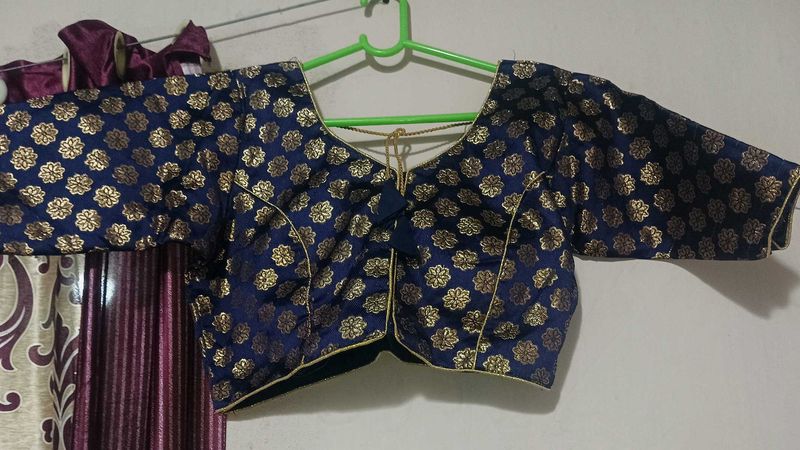 Navy Blue Blouse
