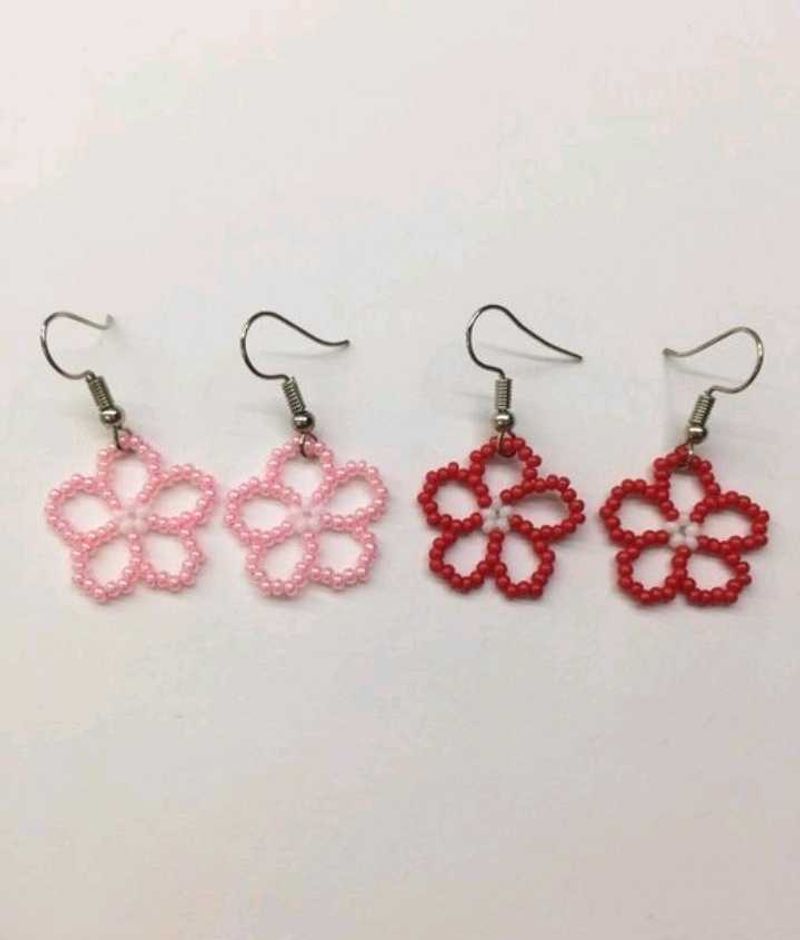 Flower Beaded Earring🌼