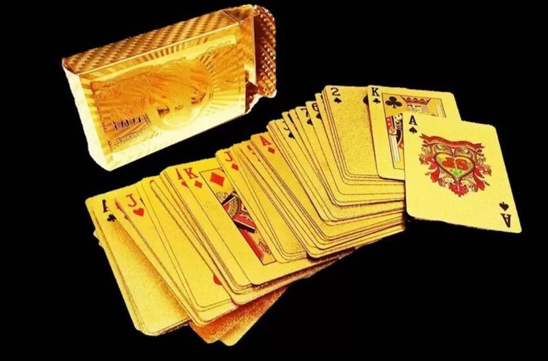 Gold Foil Playing Cards Deck
