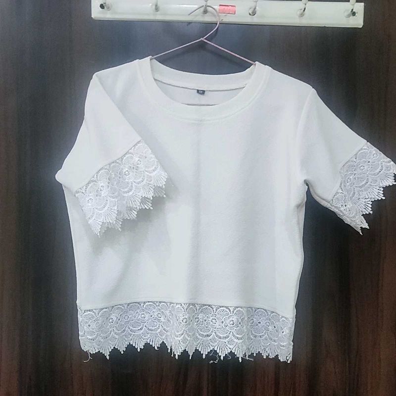 Lace Trim Top