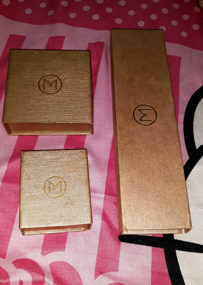 Malabar Gold Long Chain, Necklace &amp; Ring Box