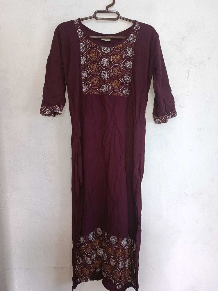 Elegant Maroon Kurta