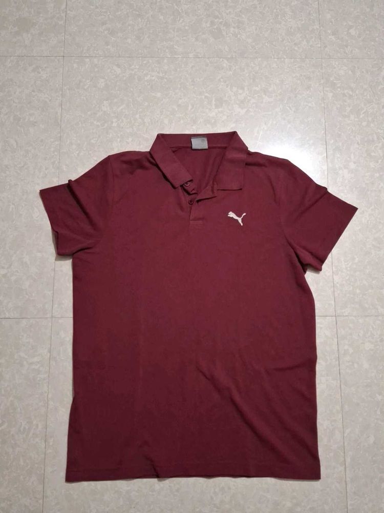 Puma Maroon Polo Shirt