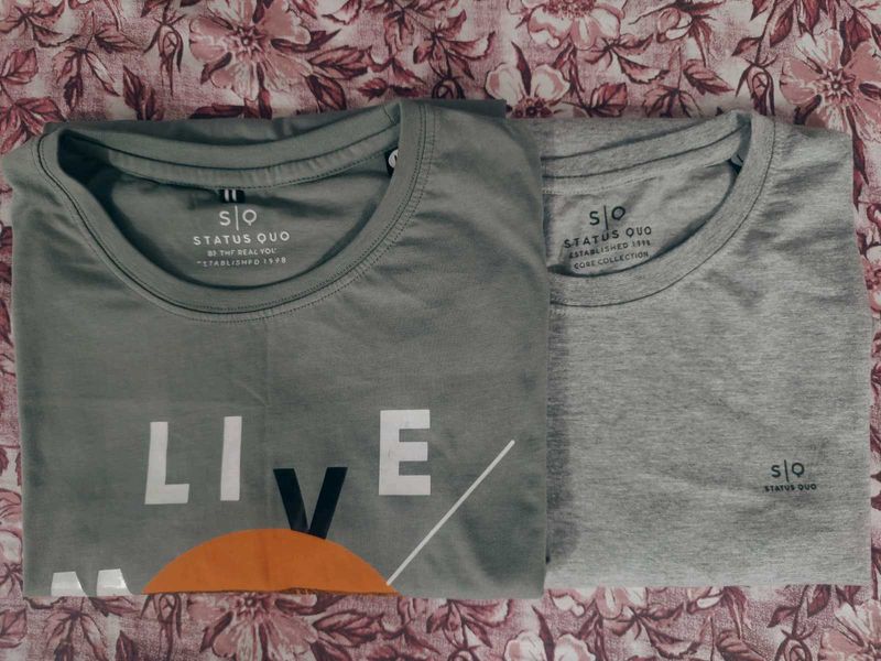 Unused (Set Of 2)Men&#39;s Tshirt Combo