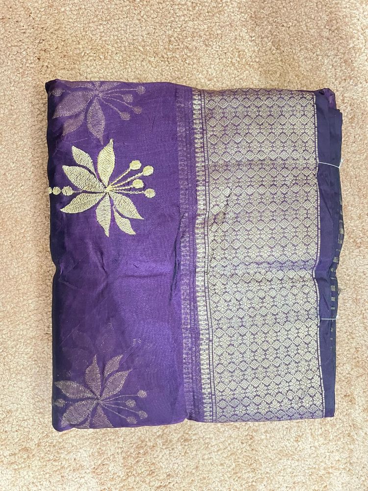 Elegant Purple Saree