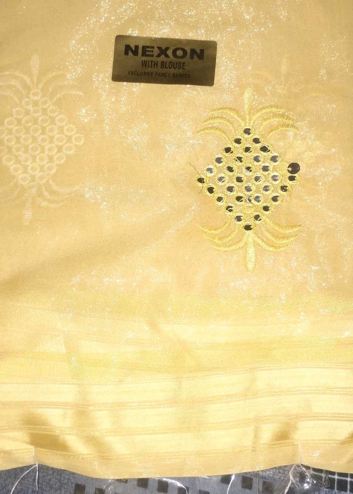 Yellow Nexon Blouse Fabric