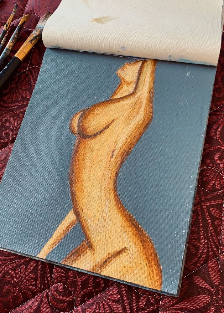 Woman Body Art Painting