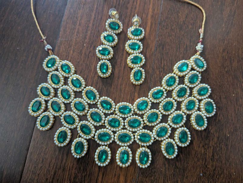 Green jewellery Set